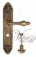 Дверная ручка на планке Venezia Gifestion WC сантехническая PL90 (мат. бронза)