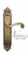 Дверная ручка на планке Venezia Carnevale PASS проходная PL96 (мат. бронза)