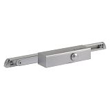 Дверной доводчик НОРА-M со скользящей тягой 820 Slider 25-70кг (серебро)