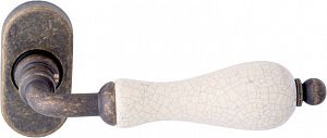 Ручка дверная Melodia мод. Ceramic 179F для профильных дверей (античная бронза с керамикой); ?>