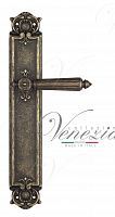 Дверная ручка на планке Venezia Castello PASS проходная PL97 (ант. бронза)