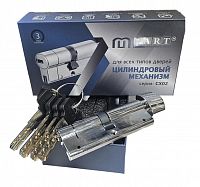 Цилиндровый механизм ML-art 70мм CX-02 (35/35В) ключ/вертушка 5 кл. CP (хром)