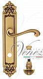 Дверная ручка на планке Venezia Vivaldi WC-4 сантехническая PL96 (франц. золото)