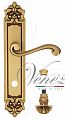 Дверная ручка на планке Venezia Vivaldi WC-4 сантехническая PL96 (франц. золото)