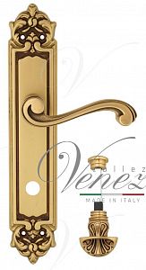 Дверная ручка на планке Venezia Vivaldi WC-4 сантехническая PL96 (франц. золото); ?>