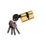 Цилиндровый механизм DAMX N80mm SB (матовое золото) ключ/ключ