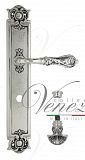 Дверная ручка на планке Venezia Monte Cristo WC-4 сантехническая PL97 (натур. серебро + чернение)