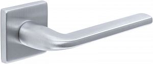 Дверная ручка Extreza Hi-Tech Slim TERNI 320 R11 квадратное основание F05 (матовый хром); ?>