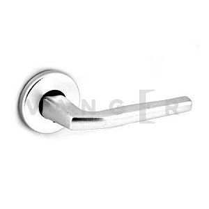 Дверная ручка Vanger H-1667-A-P-CRS (матовый алюминий) без возвратной пружины; ?>
