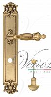 Дверная ручка на планке Venezia Olimpo WC сантехническая PL97 (франц. золото)
