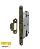 Врезной замок MSM ML85P AB под цилиндр. механизм (бронза) с пластиковой бесшумной защелкой