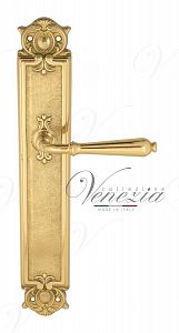 Дверная ручка на планке Venezia Classic PASS проходная PL97 (полир. латунь); ?>
