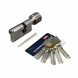 Цилиндровый механизм ABUS BRAVUS 3500 MAGNET MX PRO 100мм (30/70В) ключ/вертушка NI (матовый никель)