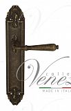 Дверная ручка на планке Venezia Classic PASS проходная PL90 (ант. бронза)