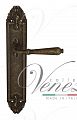 Дверная ручка на планке Venezia Classic PASS проходная PL90 (ант. бронза)