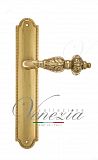 Дверная ручка на планке Venezia Lucrecia PASS проходная PL98 (полир. латунь)