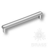 Мебельная ручка BRASS 1102 160MP02 (Глянцевый хром)