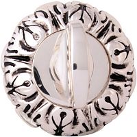 Фиксатор сантехнический CLASS на розетке J-rose 60мм (серебро 925 + черный) WC J-ROSE 60 NEW SIL925 + B
