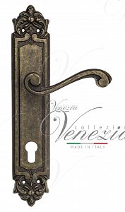 Дверная ручка на планке Venezia Vivaldi CYL под цилиндр PL96 (ант. бронза); ?>