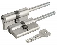 Цилиндровый механизм Cisa ASIX 60мм (30/30Т) ключ/шток (никель)
