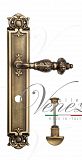 Дверная ручка на планке Venezia Lucrecia WC сантехническая PL97 (мат. бронза)