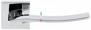 Ручка дверная Extreza Hi-Tech MONBLAN 105 R11 квадратное основание F04 (полированный хром); ?>