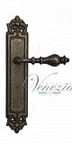 Дверная ручка на планке Venezia Gifestion PASS проходная PL96 (ант. бронза)