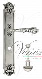 Дверная ручка на планке Venezia Monte Cristo WC сантехническая PL97 (натур. серебро + чернение)