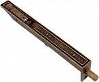Дверной ригель латунный Corona 200мм (античная бронза)