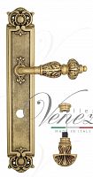 Дверная ручка на планке Venezia Lucrecia WC-4 сантехническая PL97 (франц. золото)