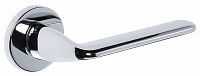 Дверная ручка Extreza Hi-Tech Slim VIKI 127 R16 круглое основание F04 (полированный хром)