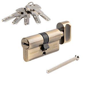 Цилиндровый механизм Apecs SM-60-C-AB (бронза) ключ/вертушка; ?>