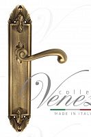 Дверная ручка на планке Venezia Carnevale PASS проходная PL90 (мат. бронза)