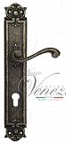 Дверная ручка на планке Venezia Vivaldi CYL под цилиндр PL97 (ант. бронза)