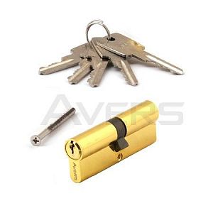 Цилиндровый механизм Avers ZC-80-G (золото) ключ/ключ; ?>