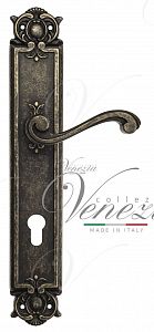 Дверная ручка на планке Venezia Vivaldi CYL под цилиндр PL97 (ант. бронза); ?>