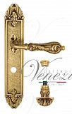 Дверная ручка на планке Venezia Monte Cristo WC-4 сантехническая PL90 (франц. золото)