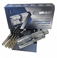 Цилиндровый механизм ML-art 80мм CX-02 (40/40В) ключ/вертушка 5 кл. CP (хром)