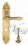 Дверная ручка на планке Venezia Castello WC-4 сантехническая PL90 (полир. латунь)