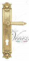Дверная ручка на планке Venezia Castello CYL под цилиндр PL97 (полир. латунь)