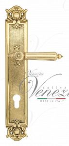 Дверная ручка на планке Venezia Castello CYL под цилиндр PL97 (полир. латунь); ?>
