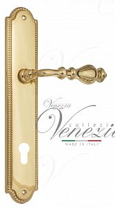 Дверная ручка на планке Venezia Gifestion CYL под цилиндр PL98 (полир. латунь); ?>