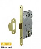 Врезной замок MSM ML85P PB под цилиндр. механизм (золото) с пластиковой бесшумной защелкой