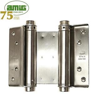 Дверная петля пружинная Amig-3037-100*135 (INOX) 100мм; ?>