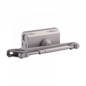 Дверной доводчик НОРА-M 410 F ISPARUS с фиксацией 15-60кг (серый); ?>