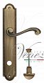 Дверная ручка на планке Venezia Vivaldi WC сантехническая PL98 (мат. бронза)