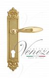 Дверная ручка на планке Venezia Maggiore CYL под цилиндр PL96 (полир. латунь)