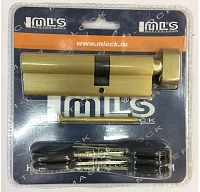 Цилиндровый механизм Master Lock 100мм (65х35Т) ключ/вертушка (золото)