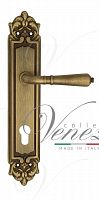 Дверная ручка на планке Venezia Vignole CYL под цилиндр PL96 (мат. бронза)
