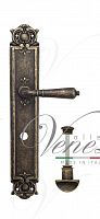 Дверная ручка на планке Venezia Vignole WC сантехническая PL97 (ант. бронза)